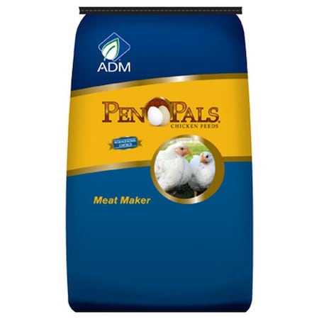 ADM Alliance Nutrition 70012AAA44 50 Lbs. Chicken Meat Maker Non-Medicated Feed Crumbles